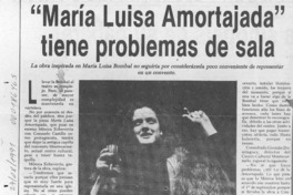 María Luisa Amortajada" tiene problemas de sala  [artículo].