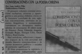 Conversaciones con la poesía chilena  [artículo] Albar.