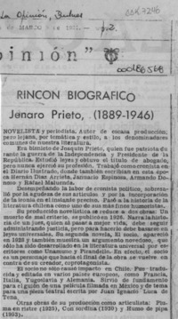 Jenaro Prieto (1889-1946)  [artículo].