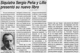Siquiatra Sergio Peña y Lillo presentó su nuevo libro  [artículo].