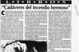 "Cadáveres del incendio hermoso"  [artículo] Ramiro Rivas.