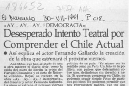 Desesperado intento teatral por comprender el Chile actual  [artículo].