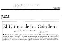 El último de los caballeros  [artículo] Mario Vargas Llosa.