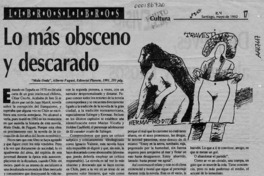 Lo más obsceno y descarado  [artículo] Jaime Valdivieso.