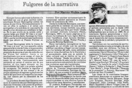 Fulgores de la narrativa  [artículo] Marino Muñoz Lagos.