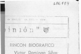 Víctor Domingo Silva (1882-1960)  [artículo].