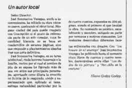 Un autor local  [artículo] Eliana Godoy Godoy.