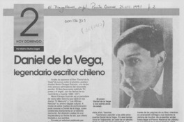 Daniel de la Vega, legendario escritor chileno