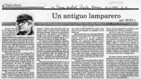 Un antiguo lamparero  [artículo] Marino Muñoz Lagos.