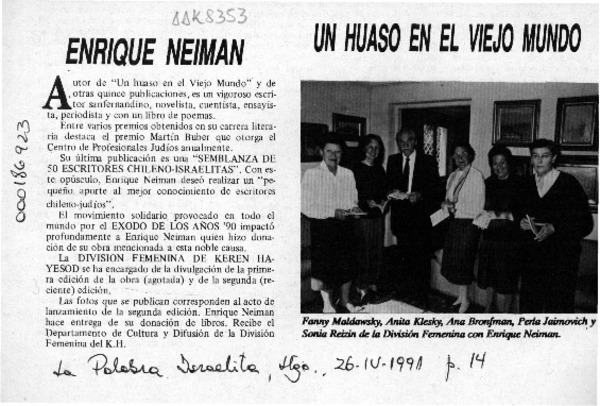 Enrique Neiman  [artículo].