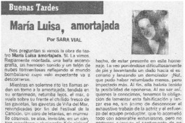 María Luisa, amortajada