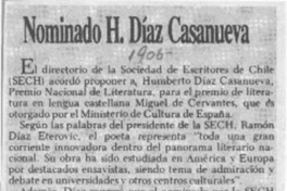 Nominado H. Díaz Casanueva  [artículo].