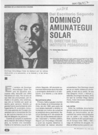 Domingo Amunátegui Solar  [artículo] Emma Salas Neumann.