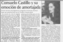 Consuelo Castillo y su emoción de amortajada  [artículo].