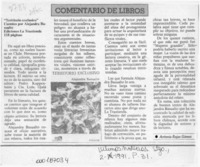 Territorio exlusivo  [artículo] Antonio Rojas Gómez.