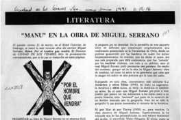 "Manú" en la obra de Miguel Serrano  [artículo].