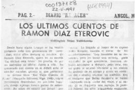 Los últimos cuentos de Ramón Díaz Eterovic  [artículo] Wellington Rojas Valdebenito.