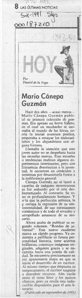Mario Cánepa Guzmán  [artículo] Daniel de la Vega.