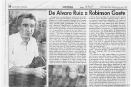 De Alvaro Ruiz a Róbinson Gaete  [artículo] Filebo.