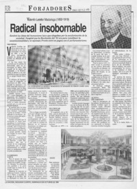 Radical insobornable  [artículo] Pablo Portales.