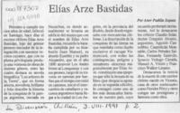 Elías Arze Bastidas  [artículo] Aner Padilla Zapata.