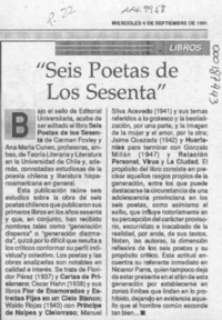 "Seis poetas de los sesenta"  [artículo].
