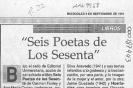 "Seis poetas de los sesenta"  [artículo].