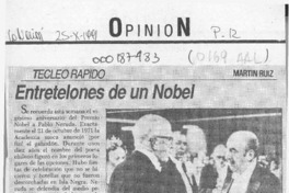 Entretelones de un Nobel  [artículo] Martín Ruiz.