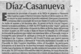 Díaz-Casanueva  [artículo] Virginia Vidal.