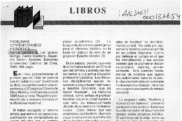 Problemas contemporáneos en bioeética  [artículo] Fernando Lolas Stepke.
