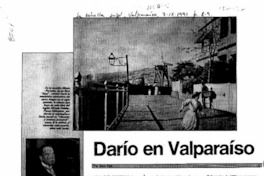 Darío en Valparaíso  [artículo] Sara Vial.