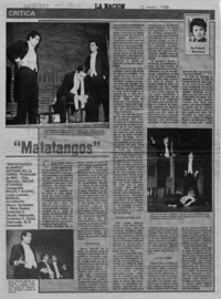 "Matatangos"  [artículo] Yolanda Montecinos.