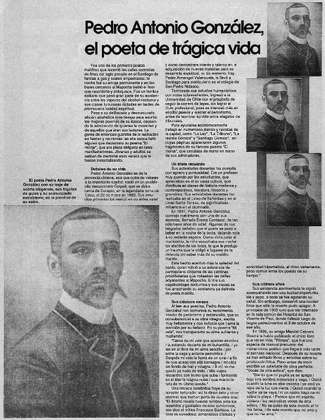 Pedro Antonio González, el poeta de trágica vida