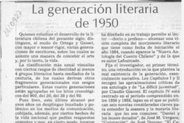 La generación literaria de 1950