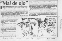 Mal de ojo  [artículo] Ramóm Díaz Eterovic.