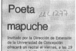 Poeta mapuche  [artículo].