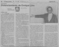 Distanciamiento de Enrique Lihn  [artículo] Oscar Gacitúa González.