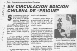 En Circulación edición chilena de "Prigué"