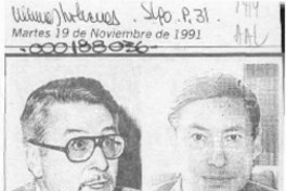 Carlos Morand y Antonio Rojas ganaron Juegos Florales 1991  [artículo].