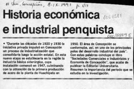 Historia económica e industrial penquista  [artículo] A. M.