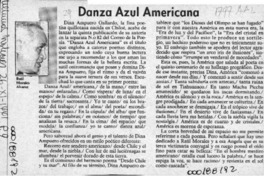 Danza azul americana  [artículo] Raúl Morales Alvarez.