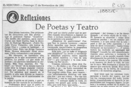 De poetas y teatro  [artículo] María Eugenia Fontecilla.