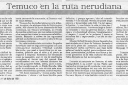 Temuco en la ruta nerudiana  [artículo] Marino Muñoz Lagos.