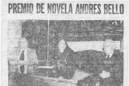 Premio de novela Andrés Bello  [artículo].