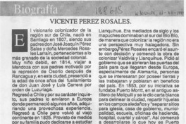 Vicente Pérez Rosales  [artículo].