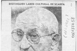 Distinguen labor cultural de Scarpa  [artículo].