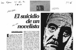 El suicidio de un novelista  [artículo] Juan Ochoa López.