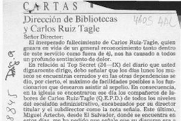Dirección de Bibliotecas y Carlos Ruiz Tagle  [artículo] Jorge Hidalgo Lehuedé [y] Sergio Villalobos R.