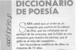 Diccionario de poesía  [artículo].