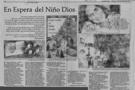 En espera del niño Dios  [artículo] Carmen Ortúzar.